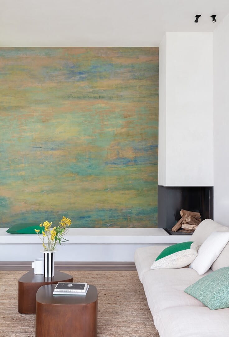 Mural jak lniana przecierka Khroma DG4HEA1023 Heather Wall Designs IV