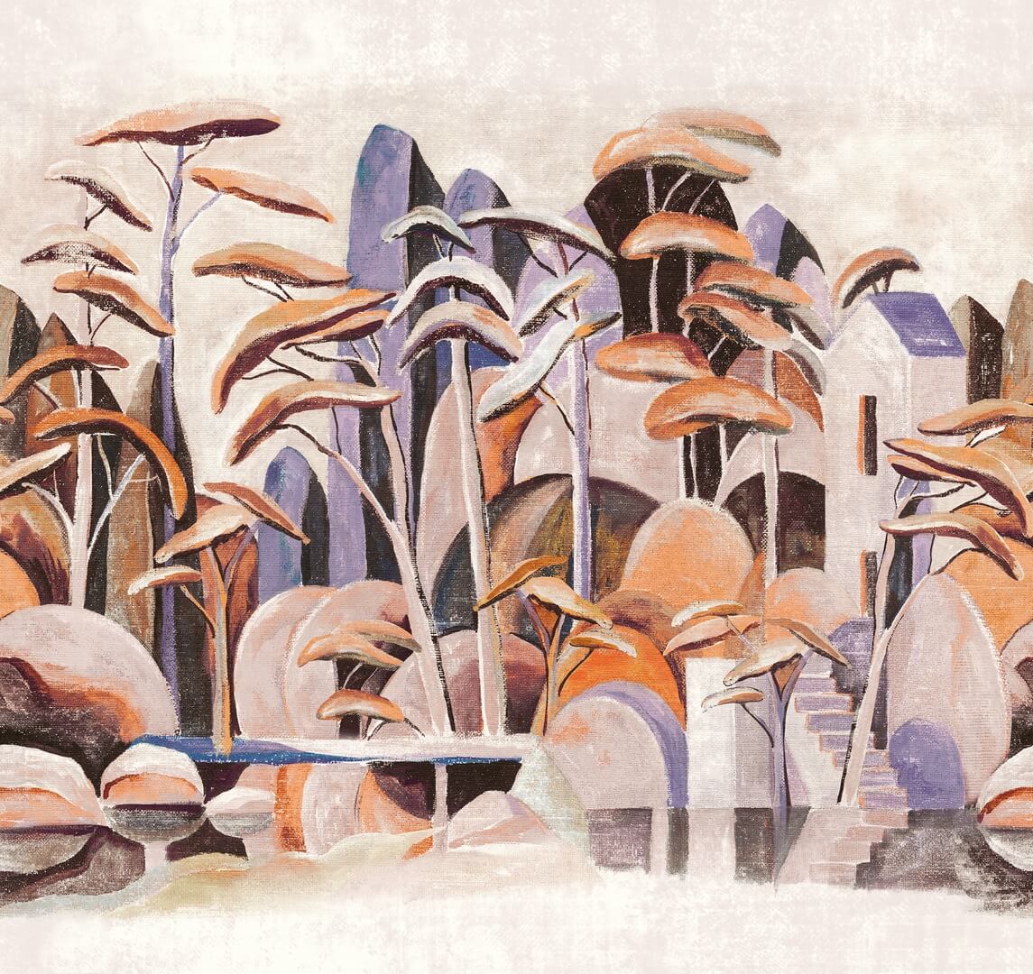 Mural botanika i architektura Khroma DG4ILA3041 Cerreto Wall Designs IV
