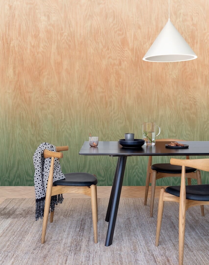 Mural efekt mory jedwabiu cieniowany Khroma DG4MOI1082 Moire Wall Designs IV