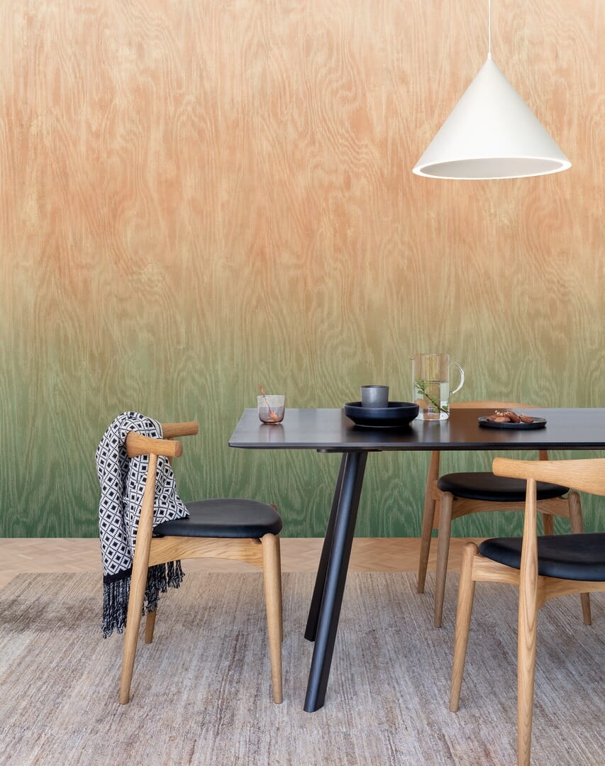 Mural efekt mory jedwabiu cieniowany Khroma DG4MOI1083 Moire Wall Designs IV