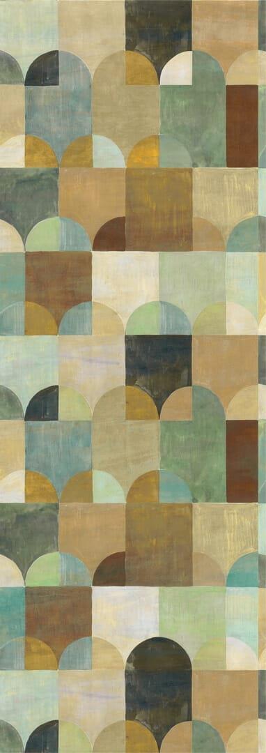 Mural geometryczny łuki Khroma DGILA2022 Arc Wall Designs IV