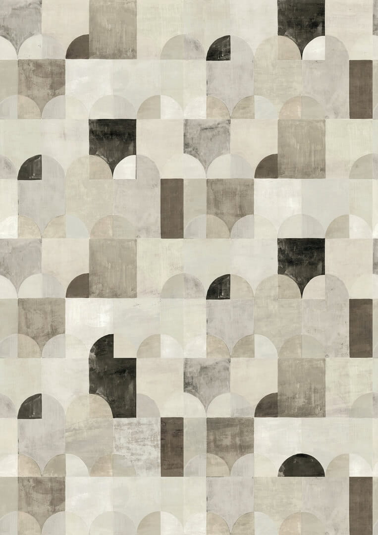 Mural geometryczny łuki Khroma DGILA2032 Arc Wall Designs IV