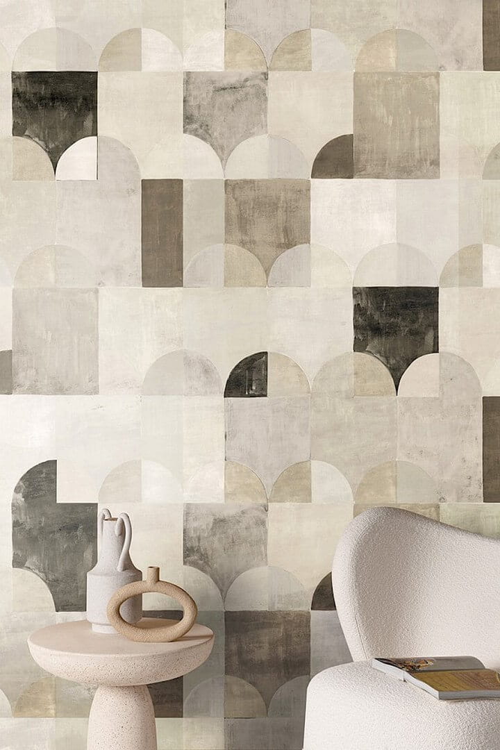 Mural geometryczny łuki Khroma DGILA2032 Arc Wall Designs IV