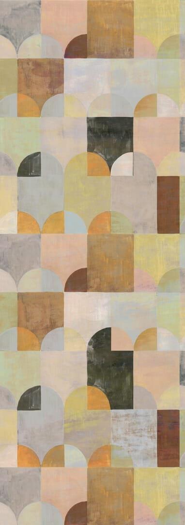Mural geometryczny łuki Khroma DGILA2041 Arc Wall Designs IV