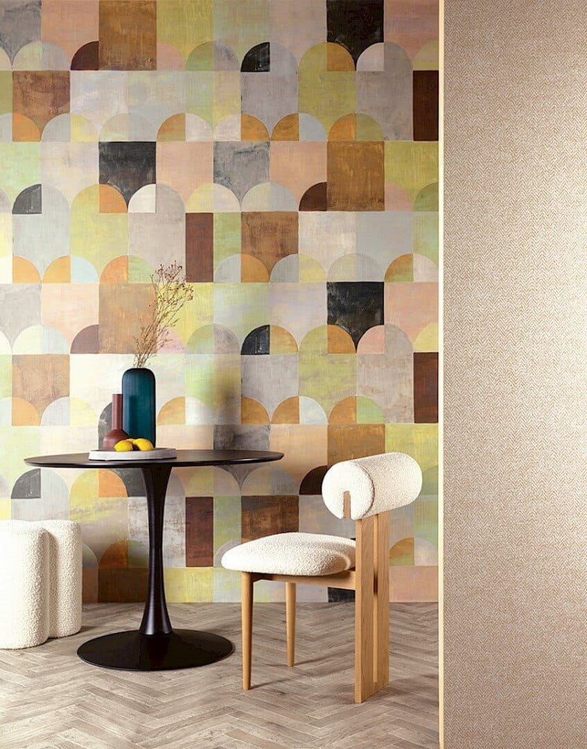Mural geometryczny łuki Khroma DGILA2042 Arc Wall Designs IV