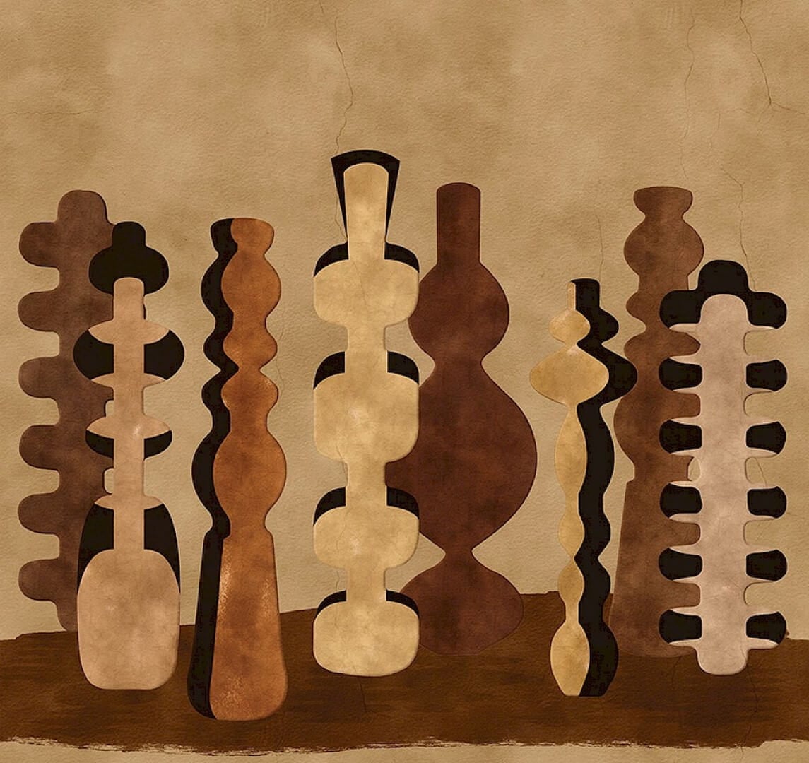 Mural ceramiczne rzeźby Khroma DGPOT1011 Potteries Terra