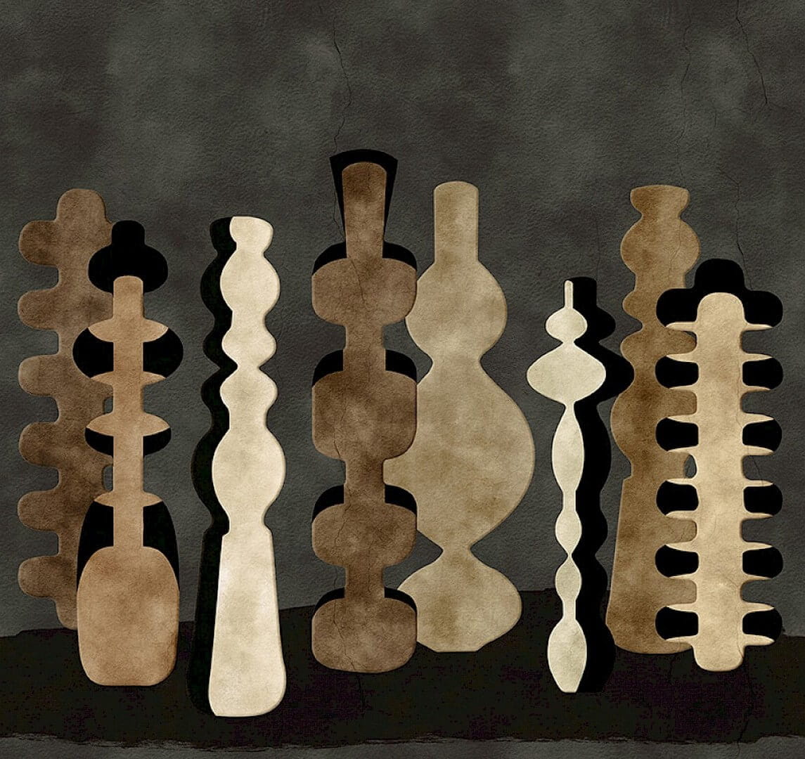 Mural ceramiczne rzeźby Khroma DGPOT1033 Potteries Terra