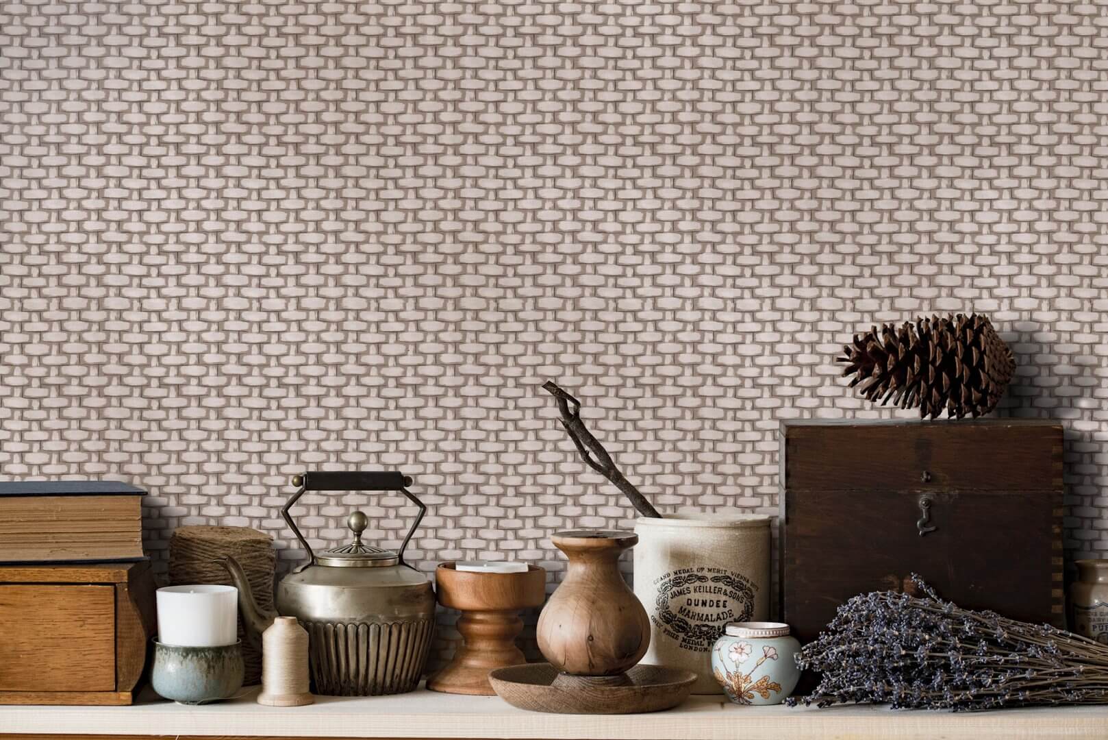 Tapeta jak plecionka Lorenzo Castillo LCW 1092-003 PITINA Pitina