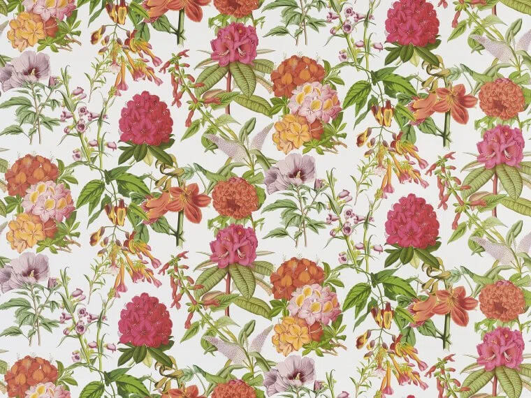 Tapeta kwiaty Pierre Frey FP757001 Les Rosages Veranda by Caspari