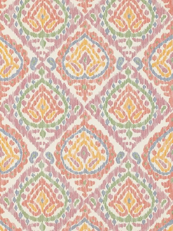 Tapeta w etnicznym stylu Pierre Frey FP766001 Kilim Veranda by Caspari