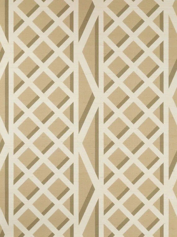 Tapeta naturalny sizal kratownica Pierre Frey FP769002 Treillage Veranda by Caspari
