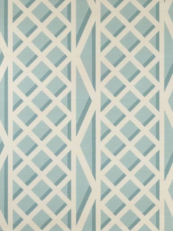 Tapeta naturalny sizal kratownica Pierre Frey FP769004 Treillage Veranda by Caspari