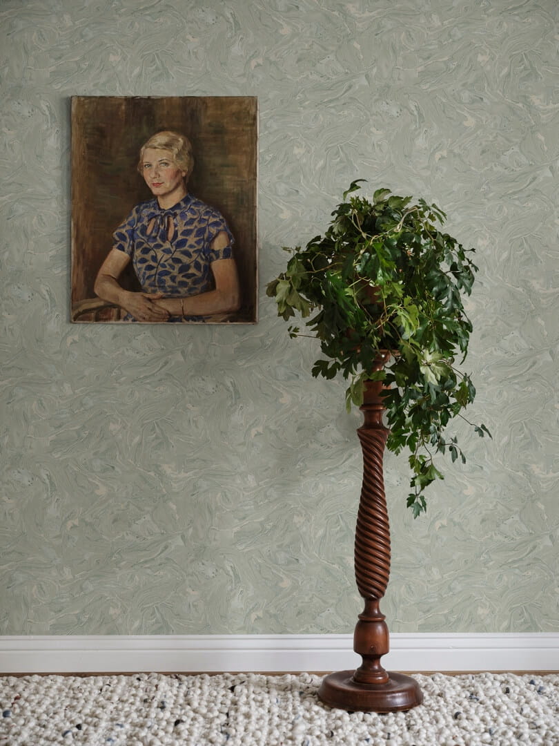 Tapeta marmur Sandberg S10332 Marion Sage Green Mons Klint