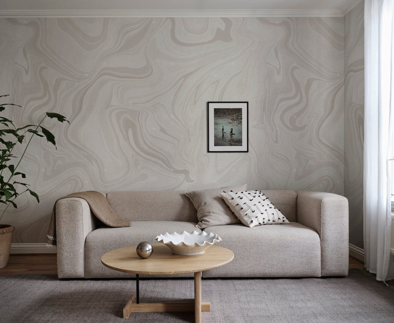 Fototapeta jak marmur Sandberg S10349 Klint Gray Mons Klint