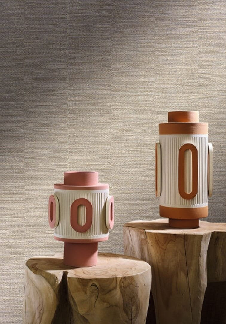 Tapeta prążki Casamance B75031936 Scandium Texture Cerame