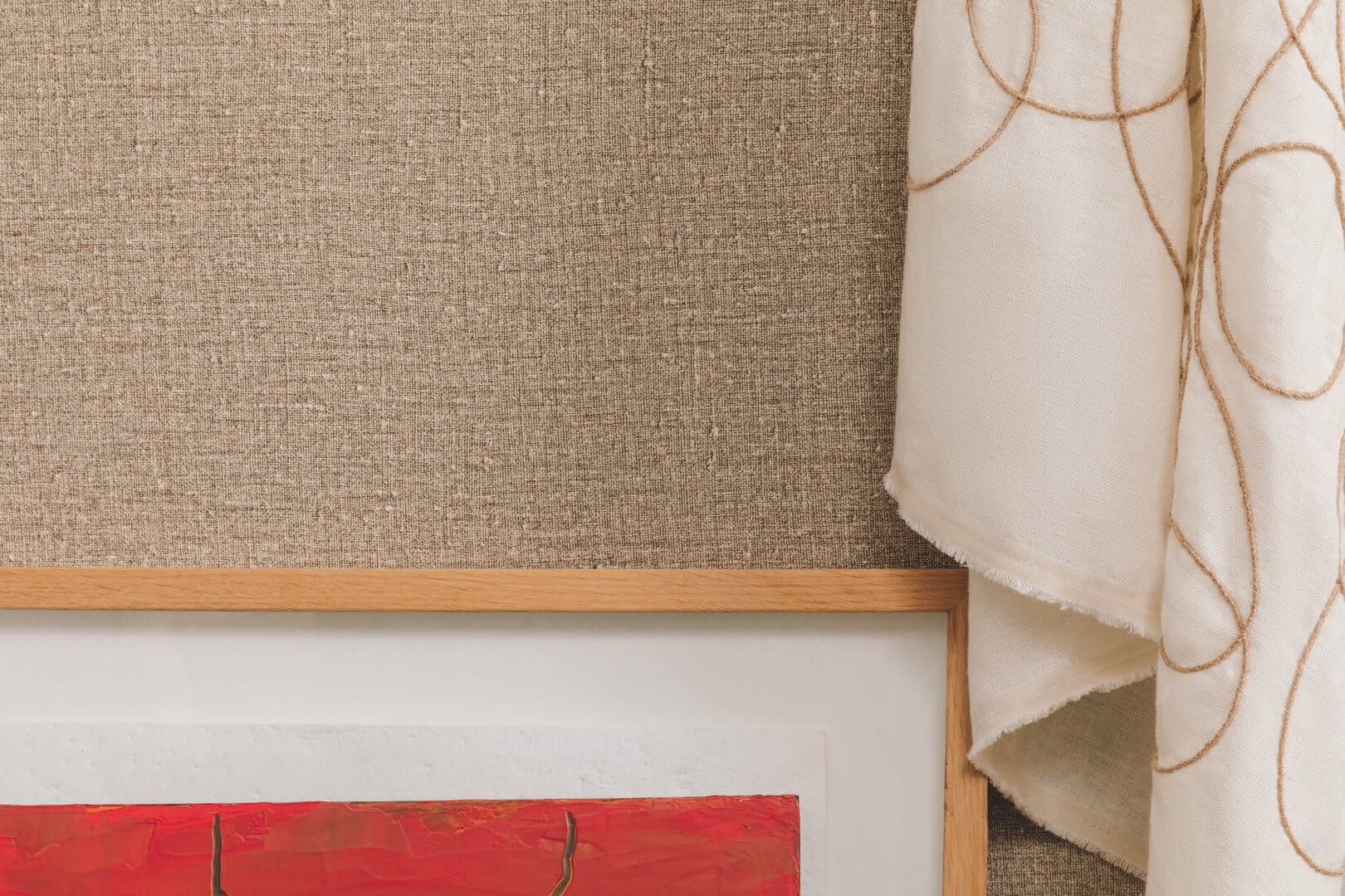 Tapeta płótno Elitis VP953 26 Lin Lins Brodes