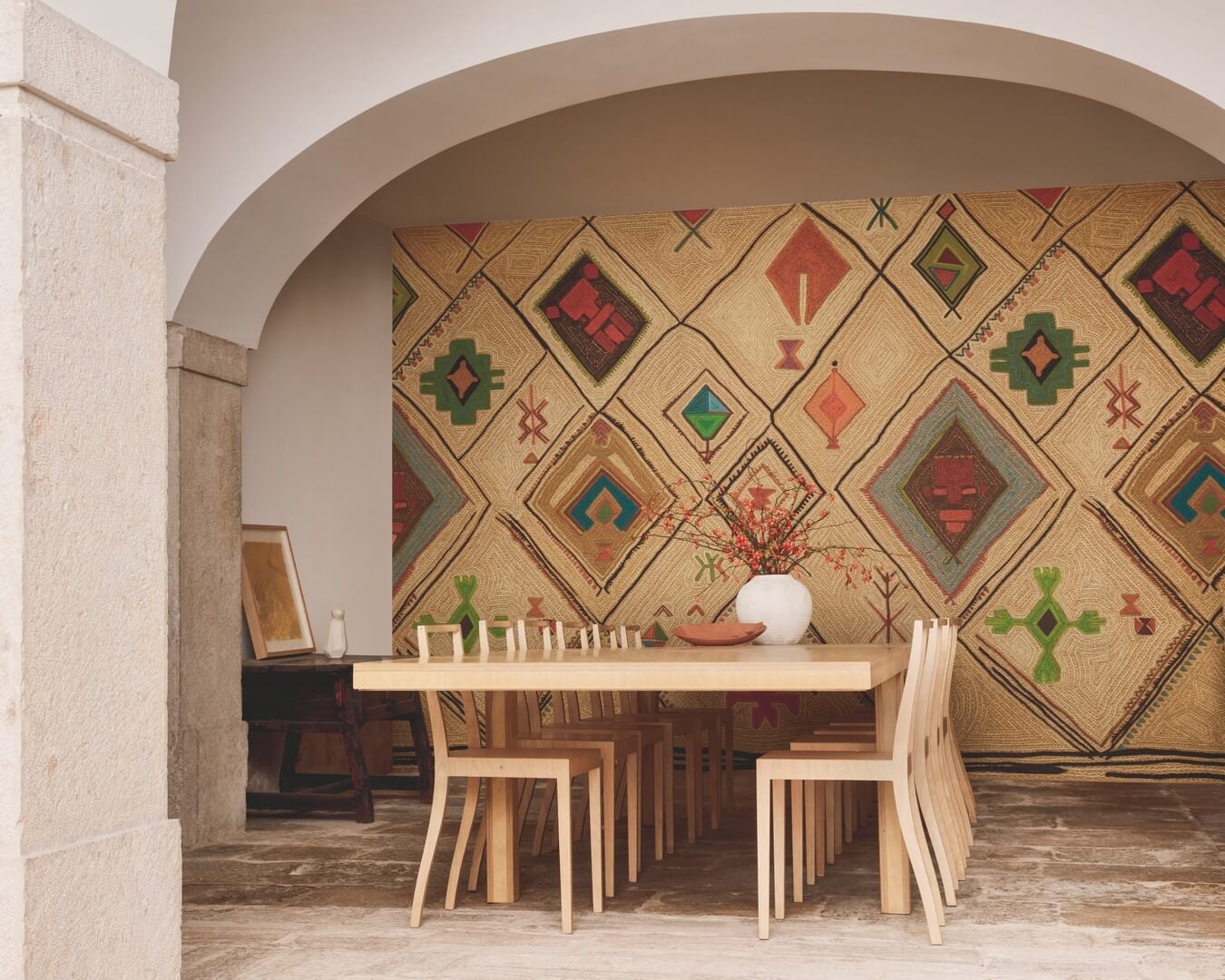 Mural w etnicznym stylu Elitis VP957 01 Hydra Lins Brodes