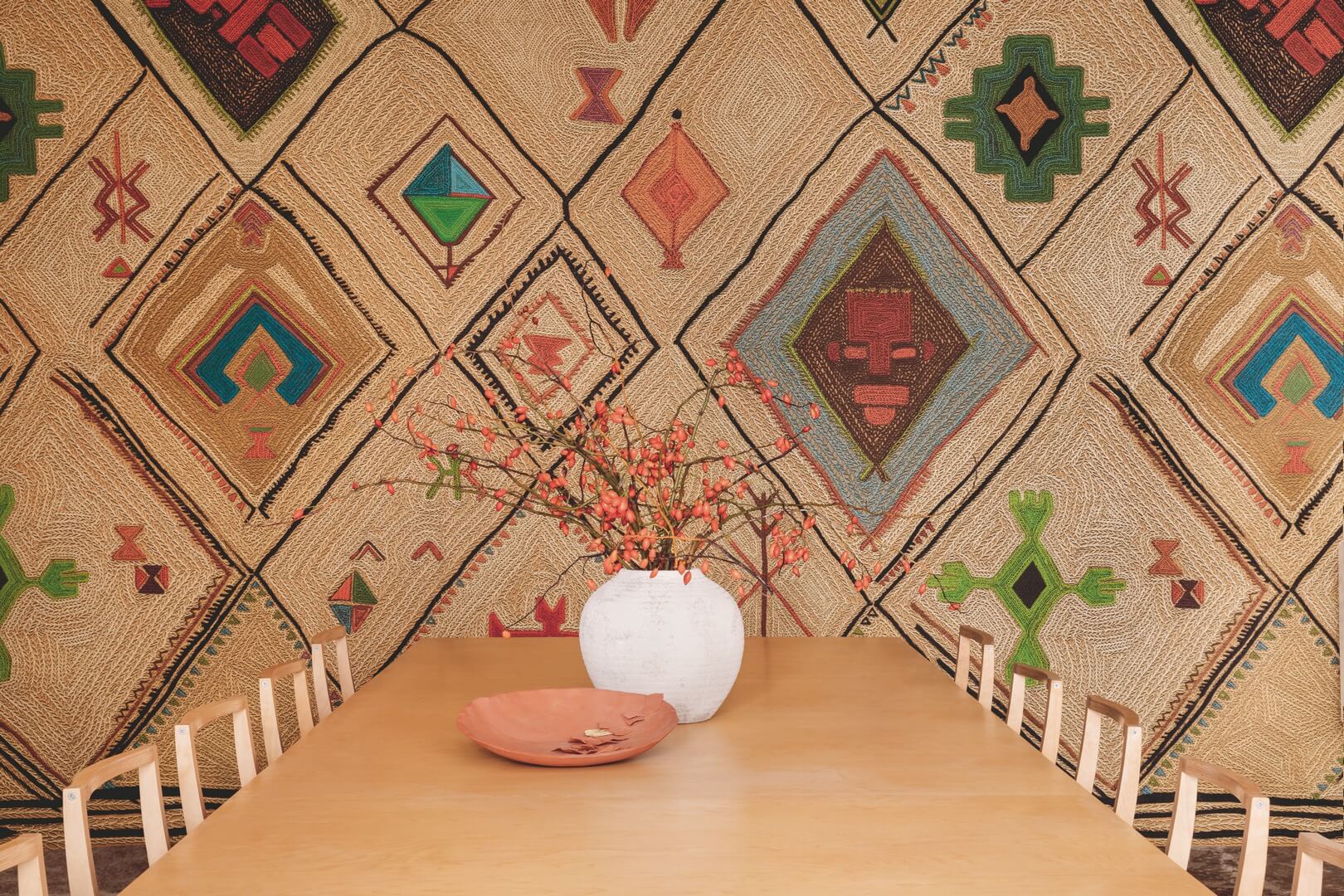 Mural w etnicznym stylu Elitis VP957 01 Hydra Lins Brodes