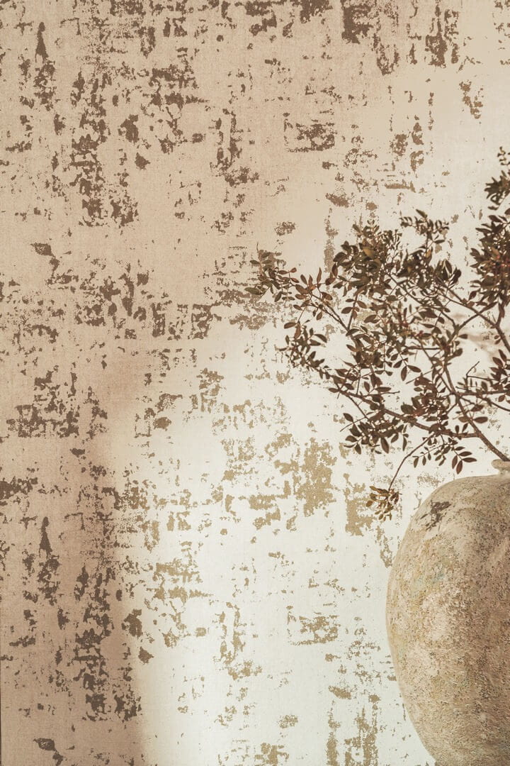 Tapeta przecierka Elitis RM1046 02 Toile d'artiste Lin Platre