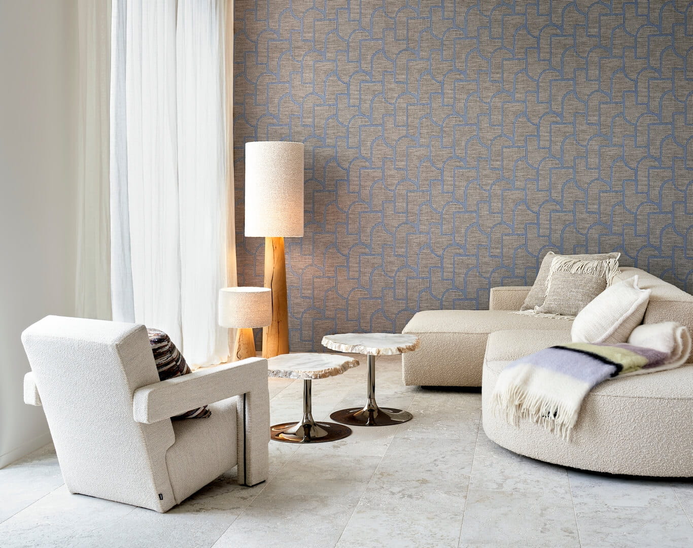 Tapeta zaokrąglone kształty Arte Esparto Iberico 18914 Totem Essentials