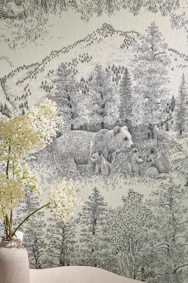 Tapeta krajobraz lasów i gór Pierre Frey FP949002 Caribou Les Dessins 6