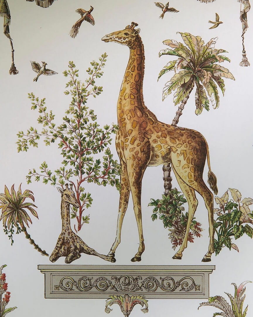 Tapeta w stylu vintage Pierre Frey FP950002 Retour D'afrique Les Dessins 6