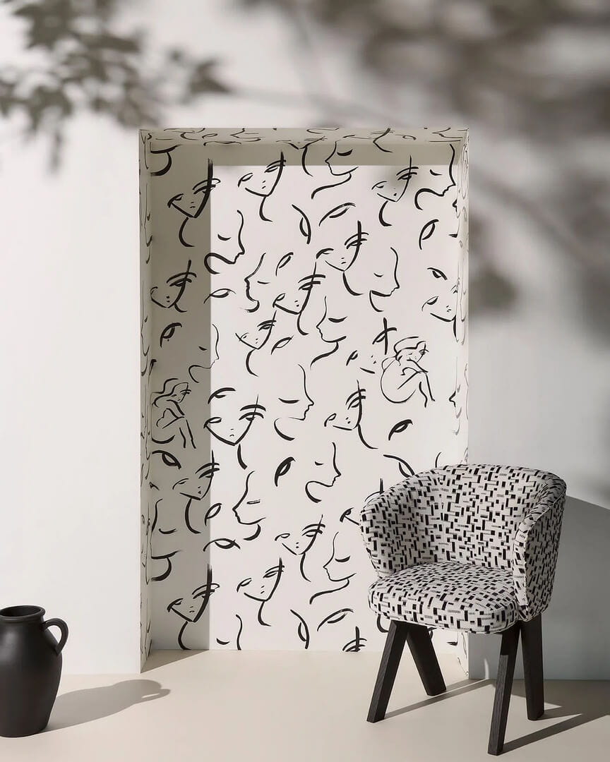 Tapeta twarze Pierre Frey FP956001 Gabrielle Les Dessins 6