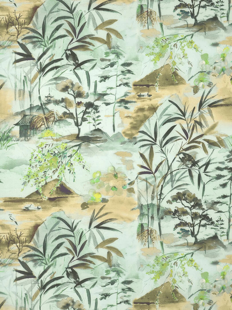 Tapeta botaniczna w japońskim stylu Pierre Frey FP963003 Oboshi Les Dessins 6