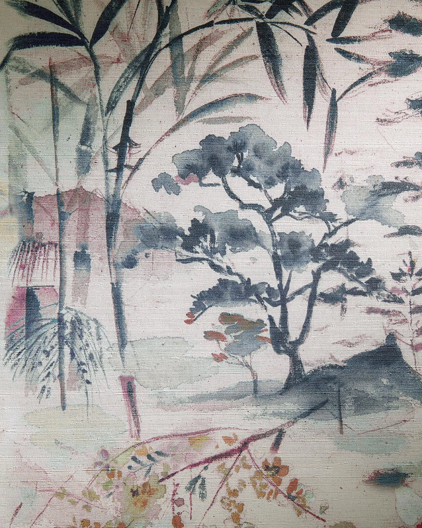 Tapeta botaniczna w japońskim stylu Pierre Frey FP963003 Oboshi Les Dessins 6