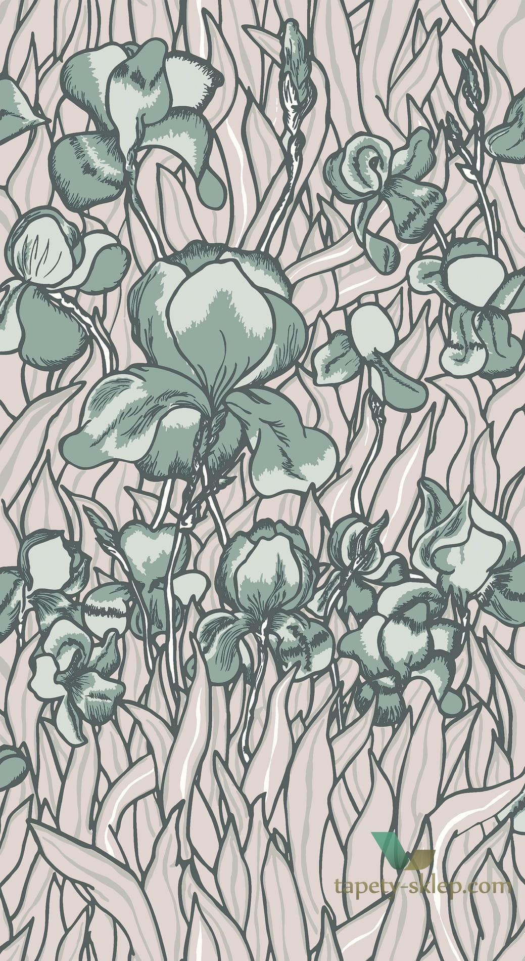 Tapeta Kwiaty Flavor Paper Arte FP1042 Iris