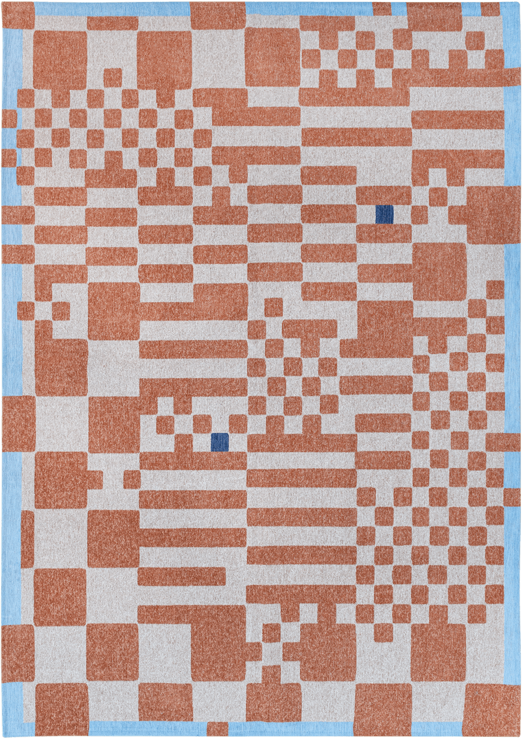 Dywan geometryczny Louis De Poortere 9341 CHESS NUDE