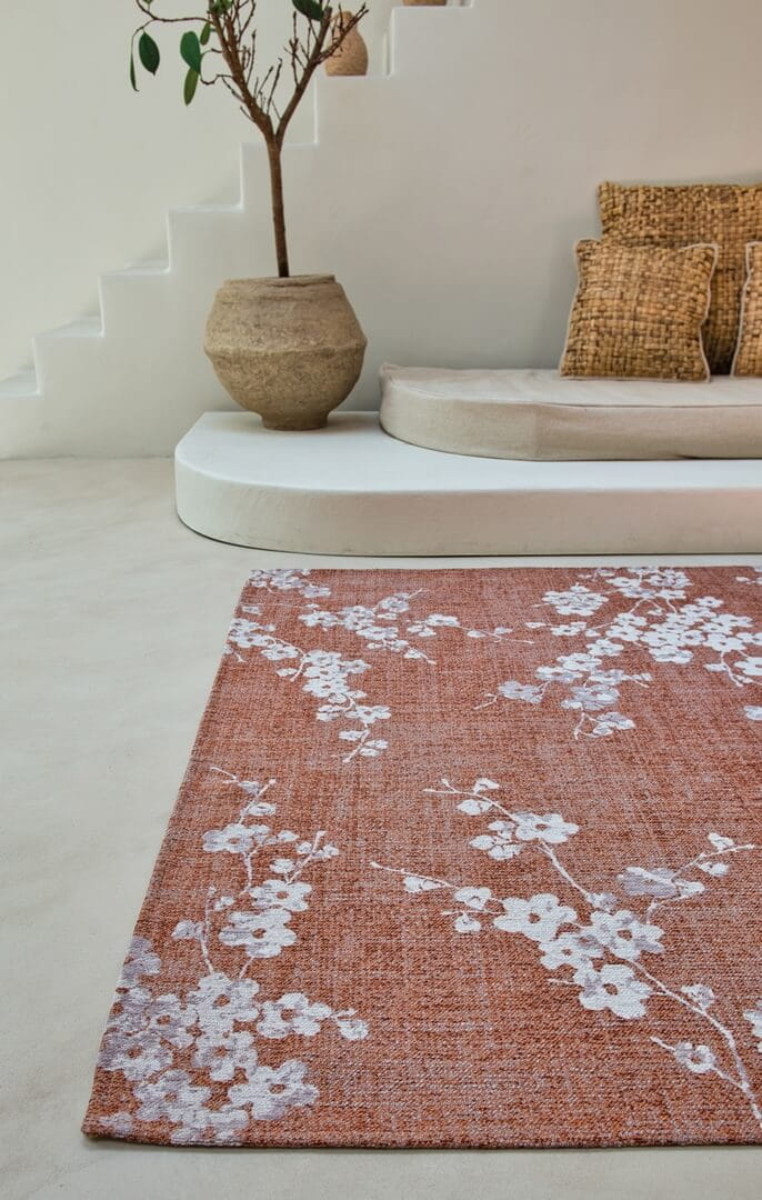 Dywan kwiaty Louis De Poortere 9371 SAKURA COPPER PINK
