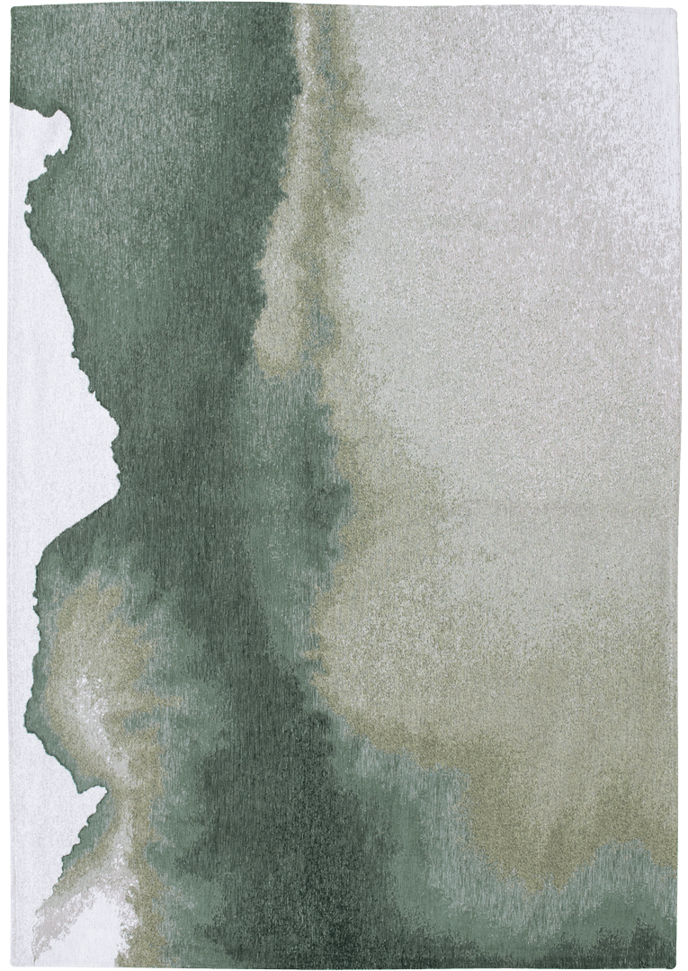 Dywan z abstrakcyjnym wzorem Louis De Poortere 9331 LAGOON PALM GREEN