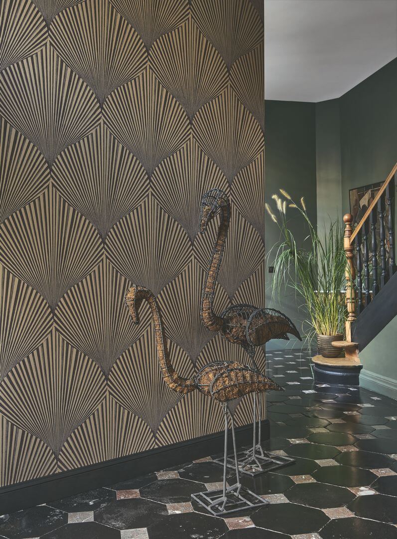 Tapeta liście / wachlarze Casadeco BBLN 89761423 Semiramis Babylone