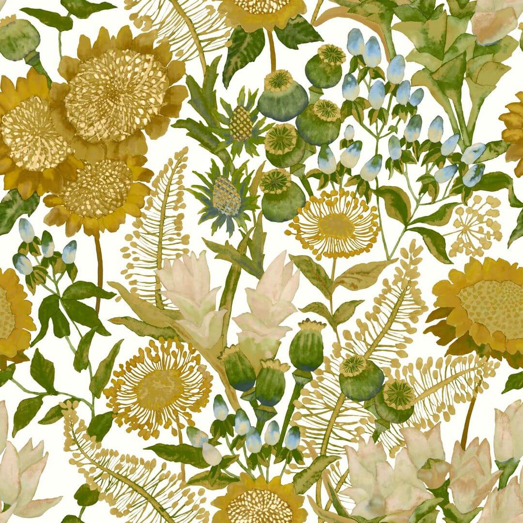 Tapeta florystyczna Casadeco ECHA 89817323 Saint-Paul De Vence Echappee Belle