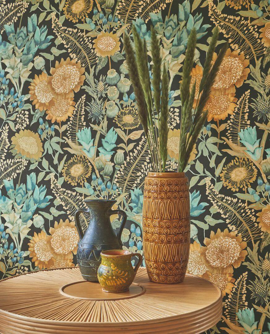 Tapeta florystyczna Casadeco ECHA 89817323 Saint-Paul De Vence Echappee Belle