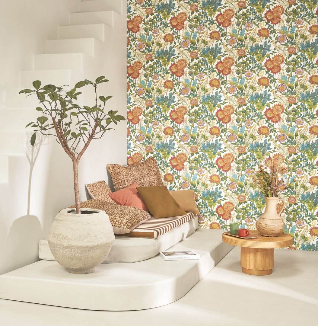 Tapeta florystyczna Casadeco ECHA 89817323 Saint-Paul De Vence Echappee Belle