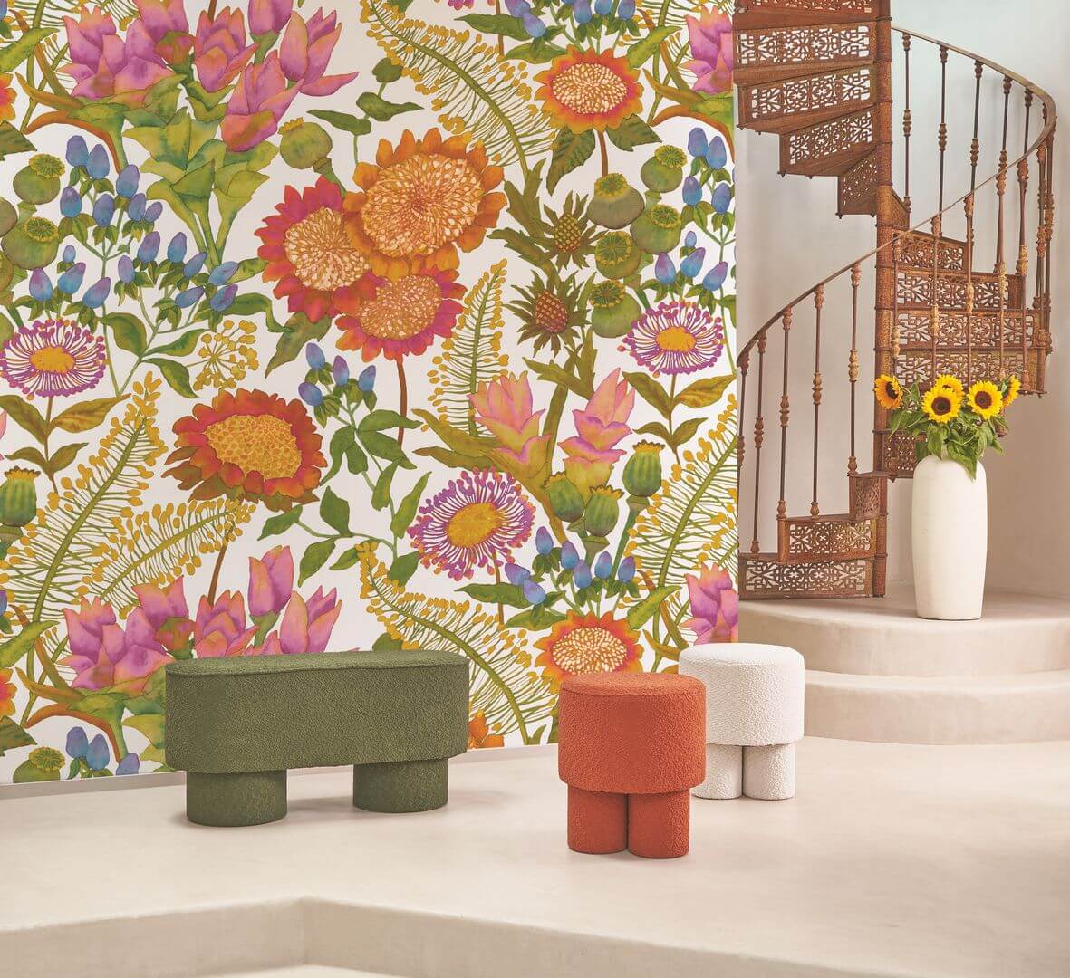 Mural florystyczny Casadeco ECHA 89877317 M Les Baux De Provence Echappee Belle