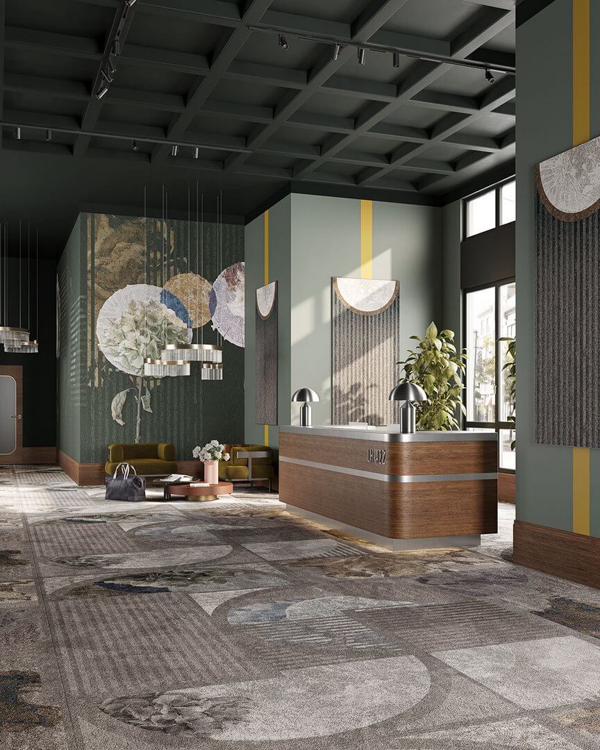 Fototapeta geometria i kwiaty Inkiostro Bianco MIRABILIS INKLAII2401 Travelogue