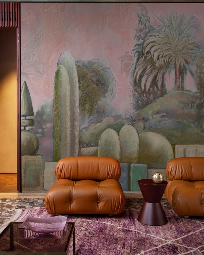 Fototapeta egzotyczny ogród Wall&Deco WDGU2402 Giardino Utopico Contemporary 2024