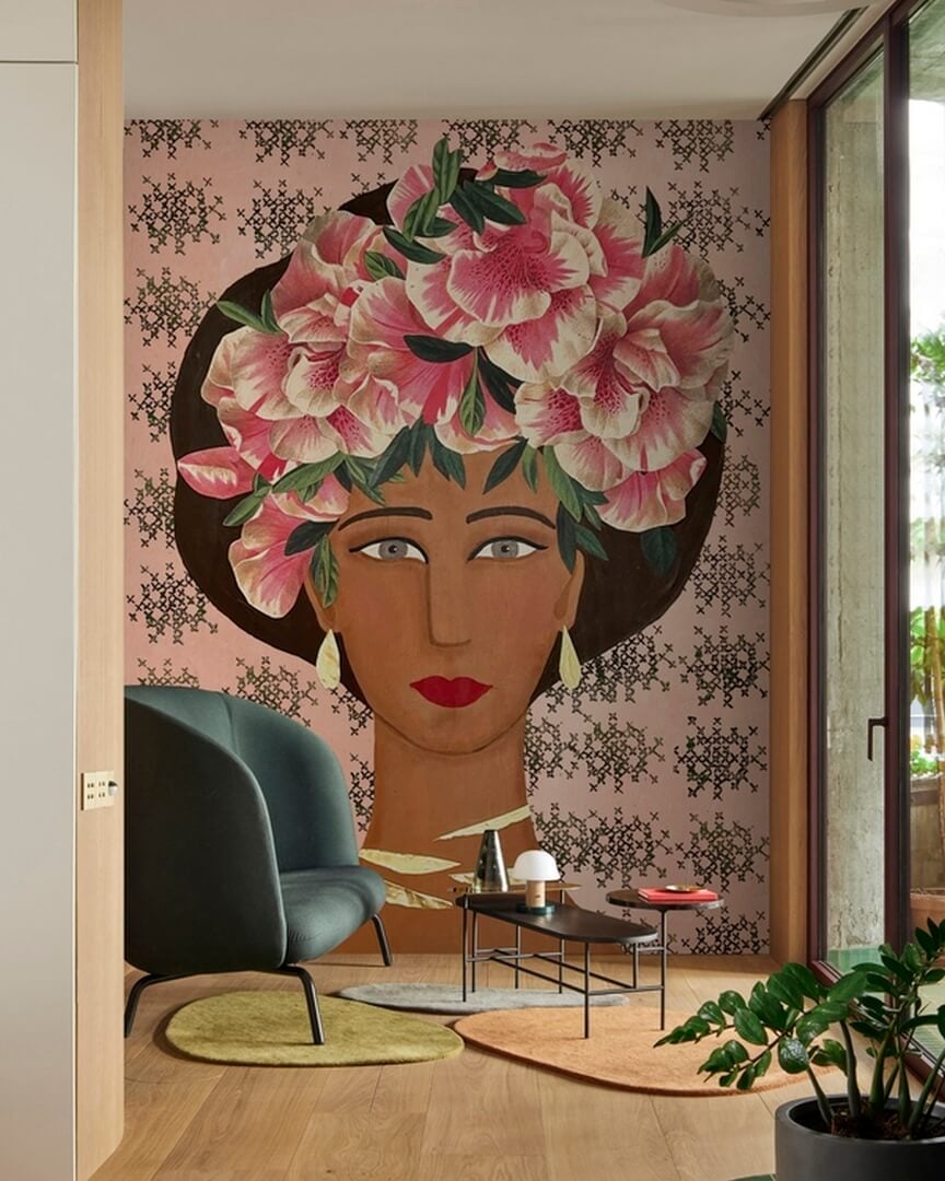 Fototapeta kobieca twarz Wall&Deco WDLA2401 Lanhua Contemporary 2024