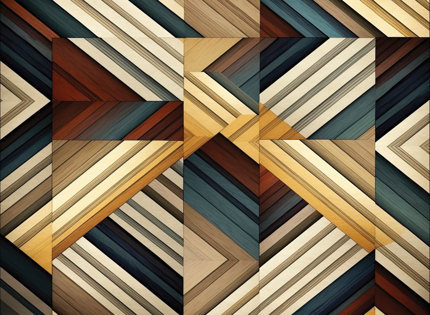 Fototapeta jak drewniane panele Wall&Deco WDOK2401 Ōku Contemporary 2024