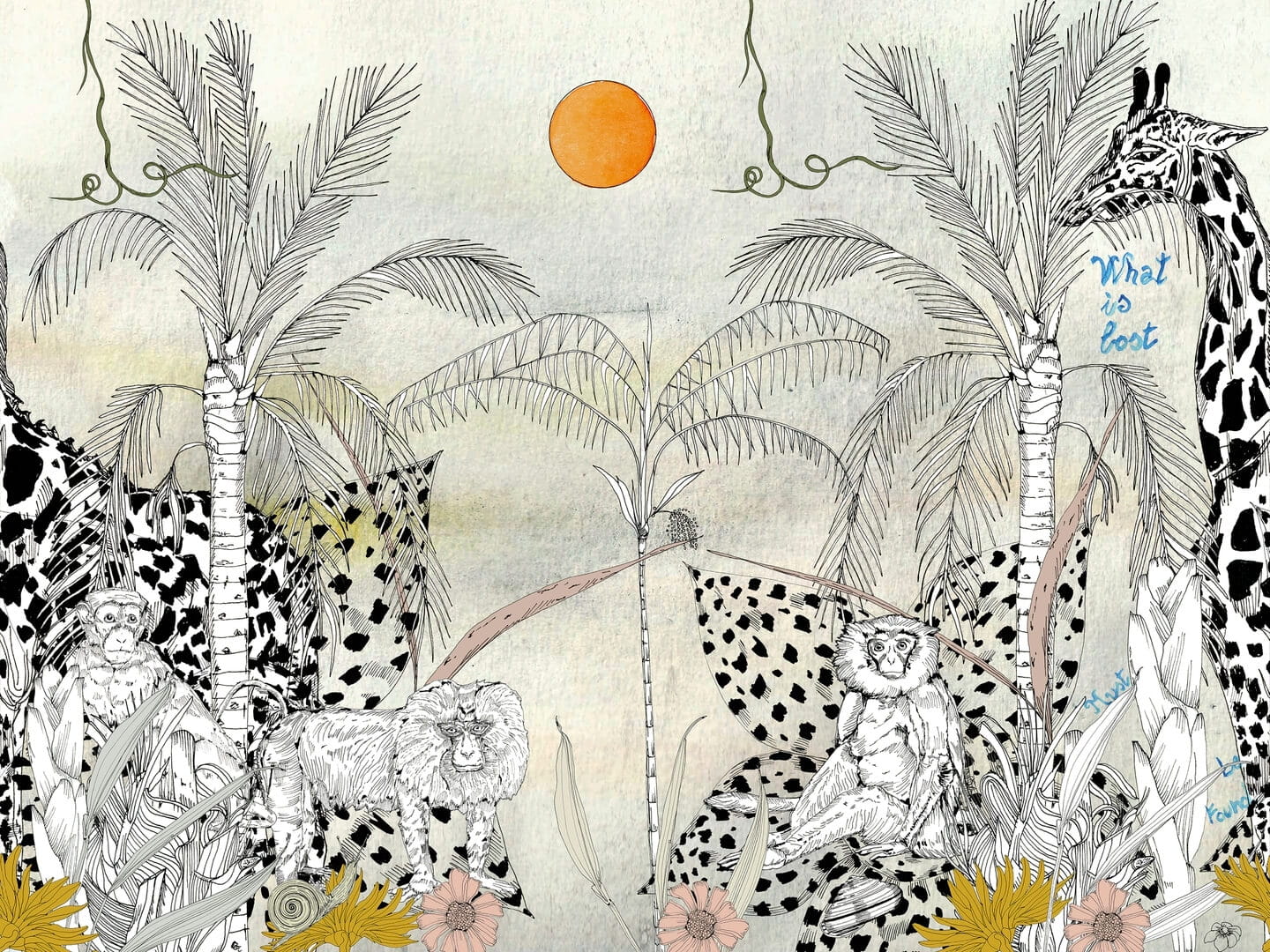 Fototapeta dżungla Wall&Deco WDTQ2401 The Quest Contemporary 2024