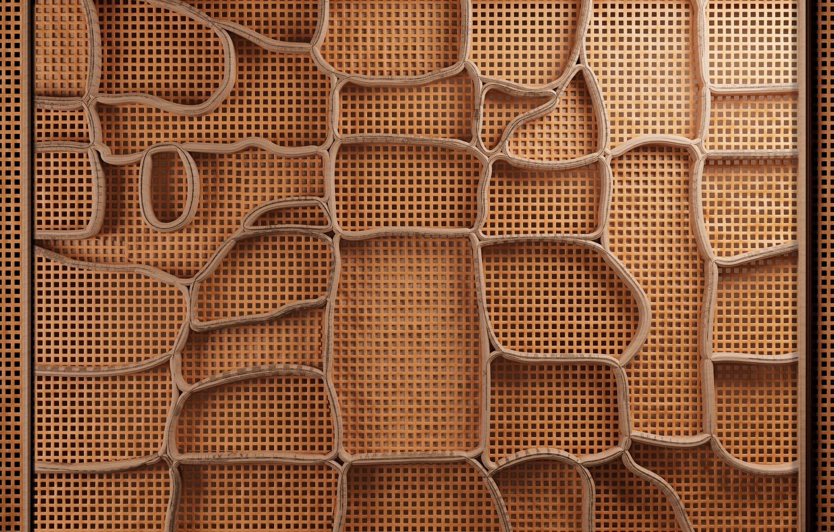Fototapeta plecionka z efektem 3D Wall&Deco WDWA2401 Warping Contemporary 2024