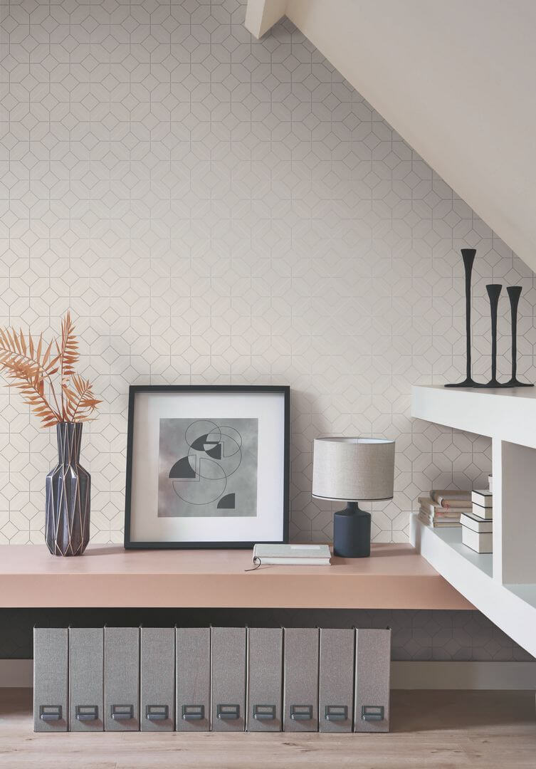 Tapeta geometryczna Casadeco ALMI 89969700 Precision Alchimie
