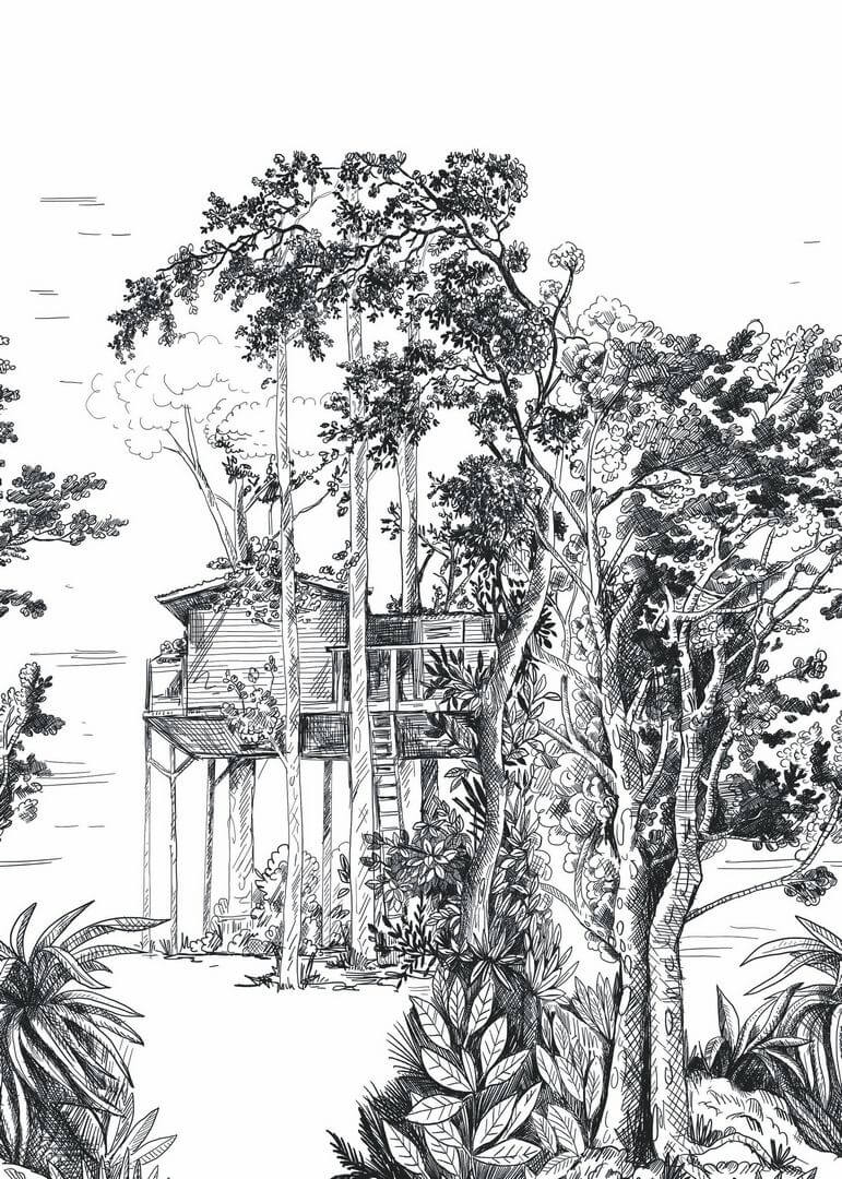 Mural Caselio GNL2 105420903 M The Garden Shed Noir Green Life 2