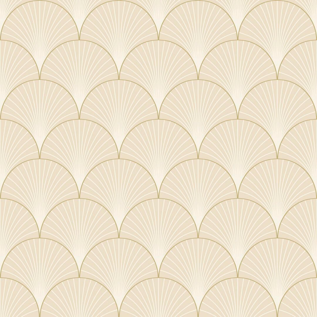 Tapeta wachlarze art-deco Caselio ELC 105260010 Prosperity Elegance