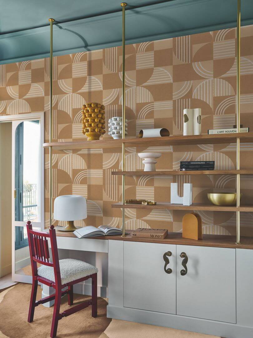 Tapeta geometryczna linie Casamance 76271528 Annees 30 Faubourg des Lumieres
