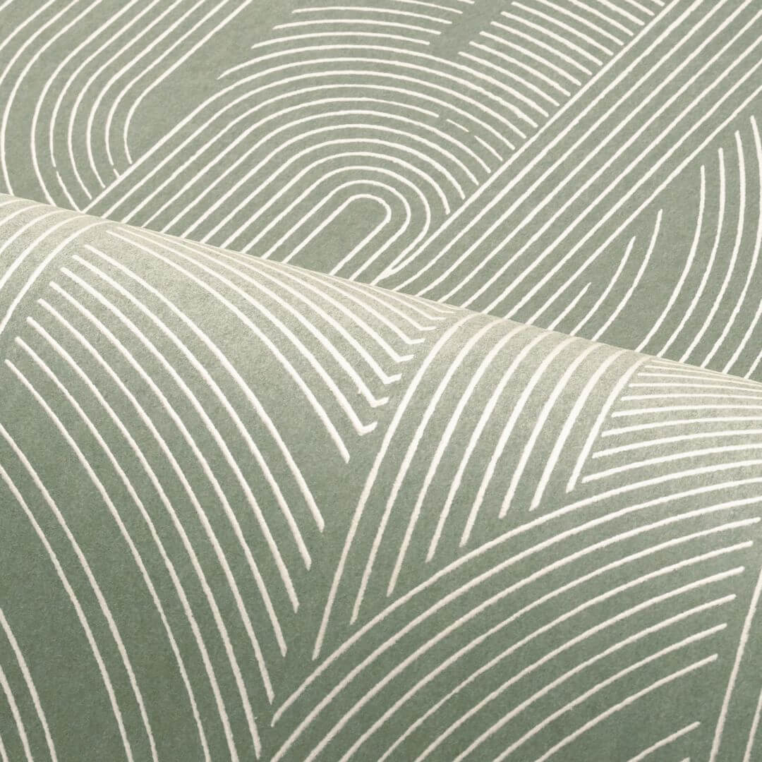 Tapeta metaliczne linie Casamance 76281936 Porte Doree Faubourg des Lumieres - 106 cm szer.