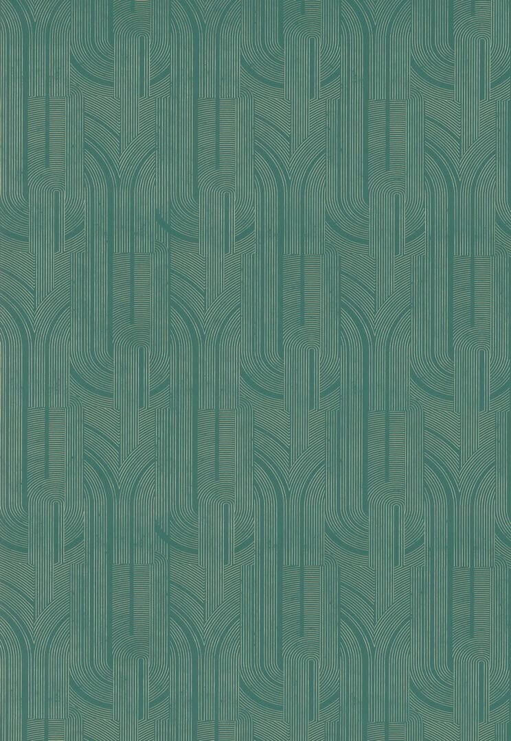 Tapeta metaliczne linie Casamance 76282038 Porte Doree Faubourg des Lumieres - 106 cm szer.